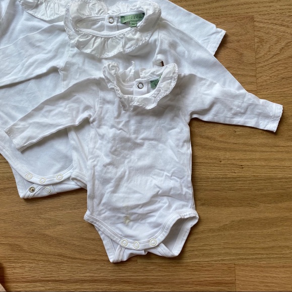 Set of 4 Grace baby & child onesies with ruffle - Picture 7 of 7